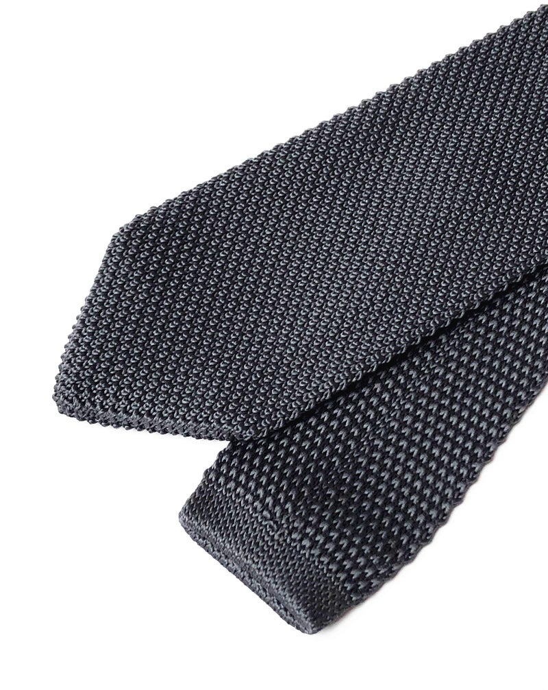 Ctskyte Men Classic Grey Solid Color Woven Silk Ties Designer Cotton Neckties Neckwear - Image 3